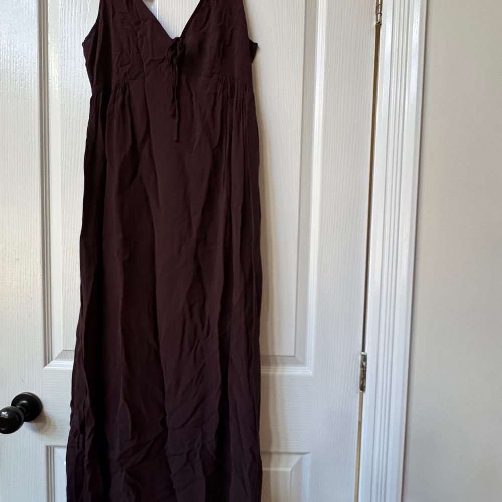 Sportmax Elegant Dark Brown Maxi Dress